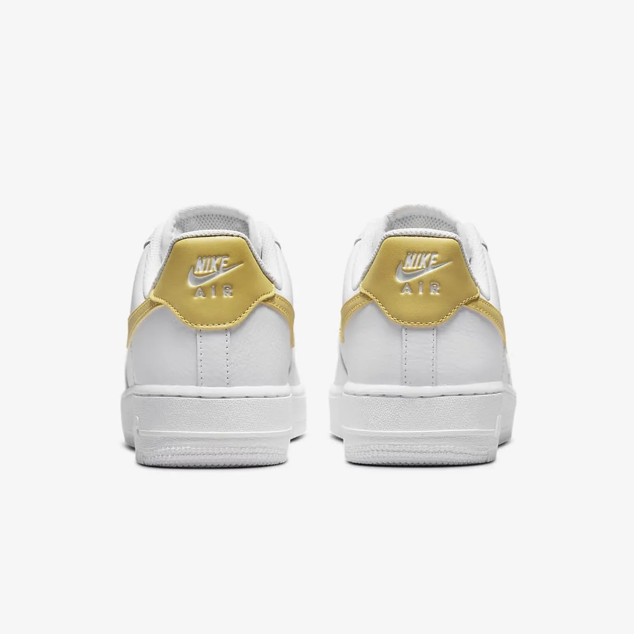 Women's Nike Air Force 1 '07 "Saturn Gold" (White/Saturn Gold)(315115-170)