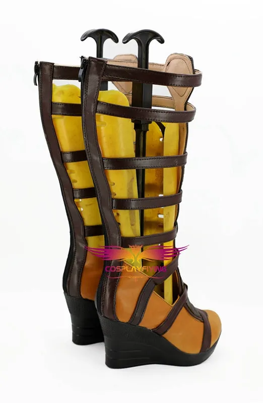 Wonder Woman Diana Prince Cosplay Shoes Boots Custom Made for Adult Men and Women