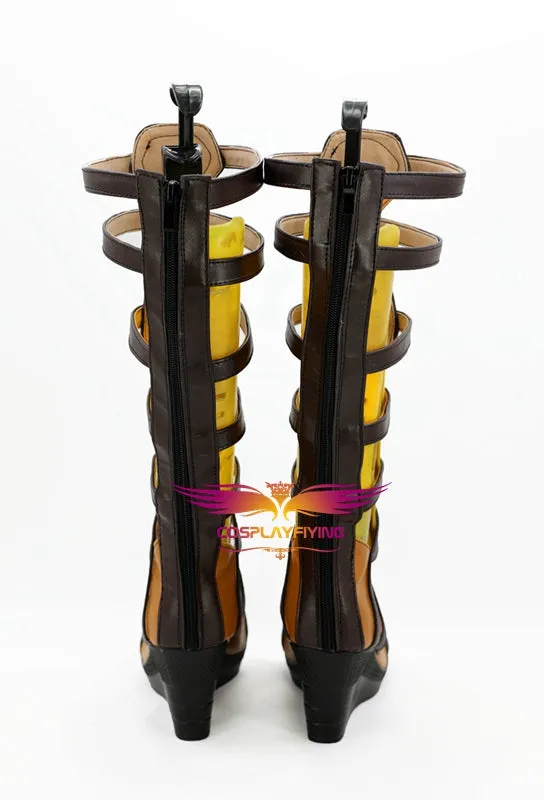 Wonder Woman Diana Prince Cosplay Shoes Boots Custom Made for Adult Men and Women