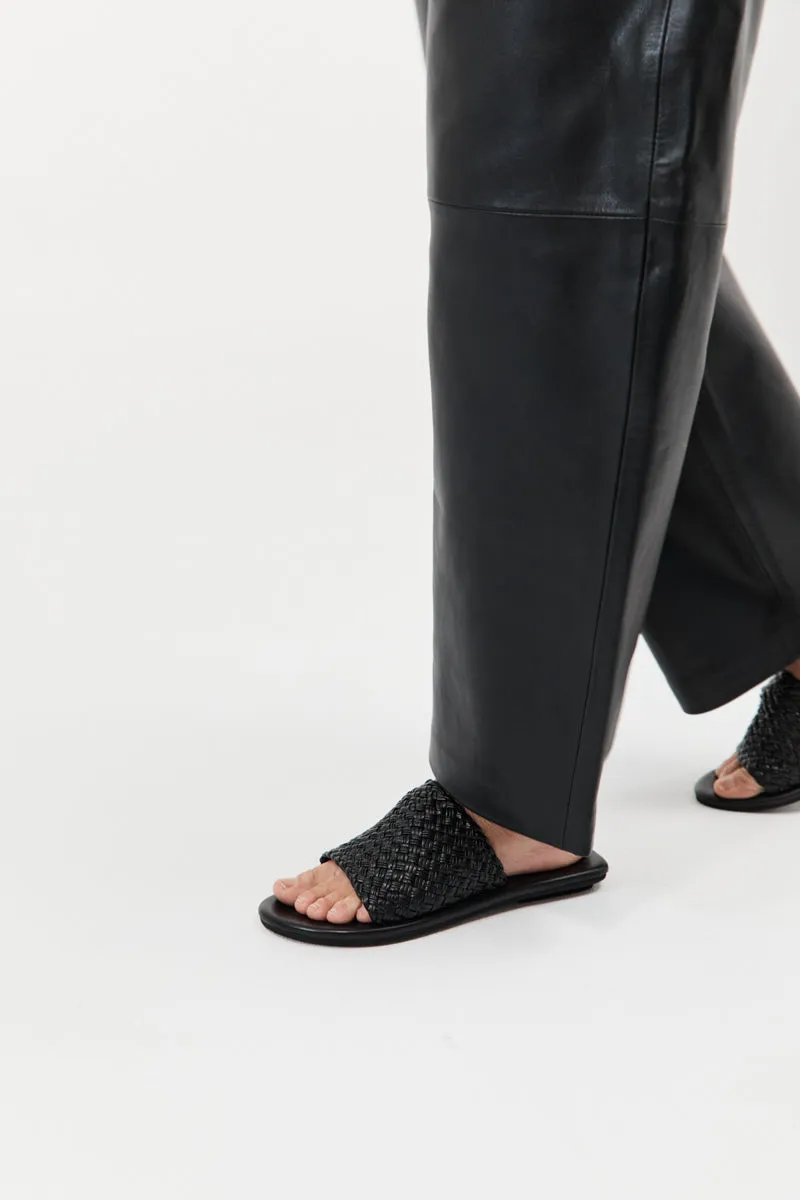 Woven Minimal Slide - Black