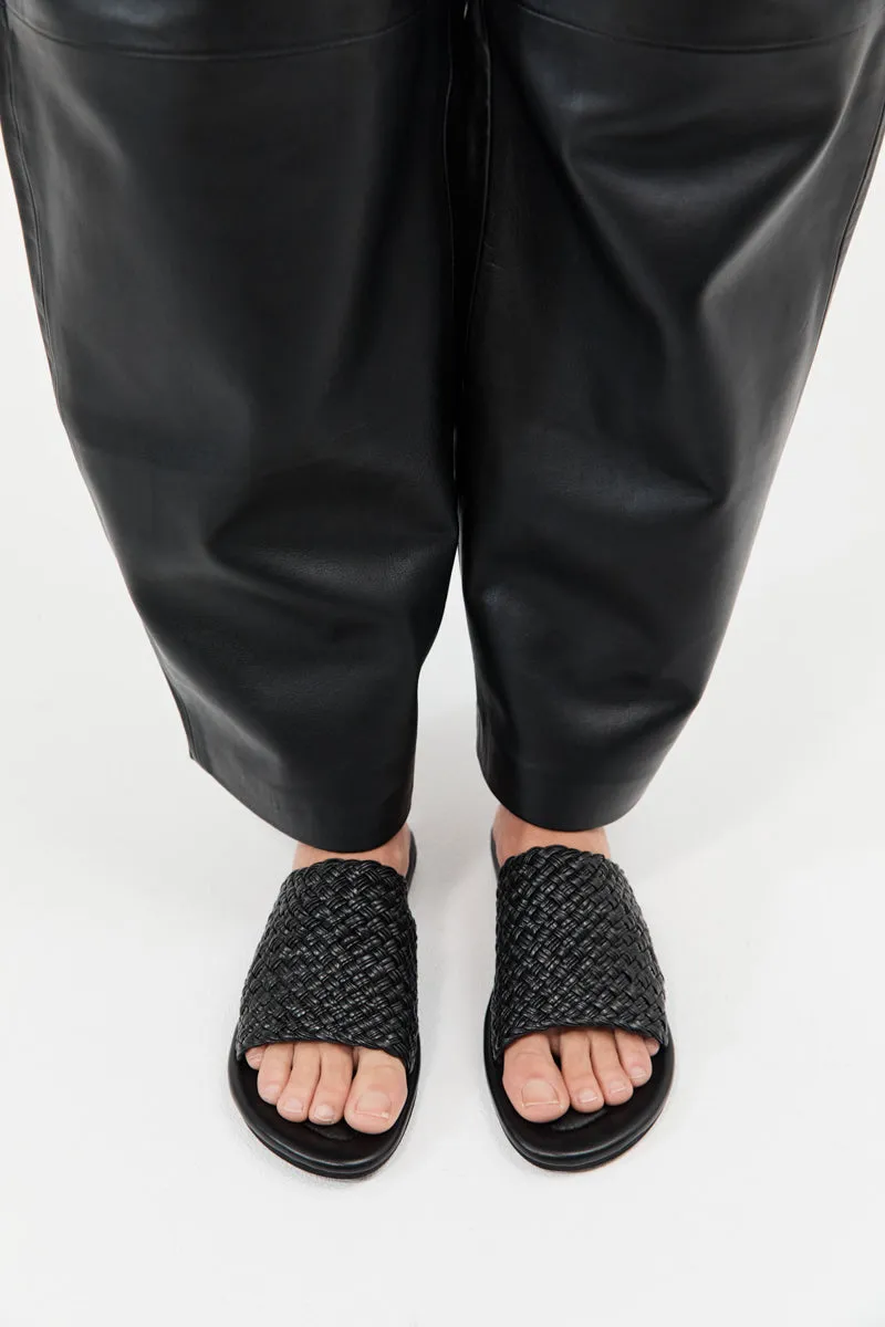 Woven Minimal Slide - Black