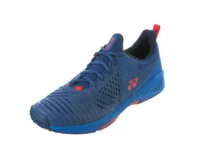 Yonex Power Cushion Sonicage 3 Clay Men's Tennis Shoe in Navy/Red